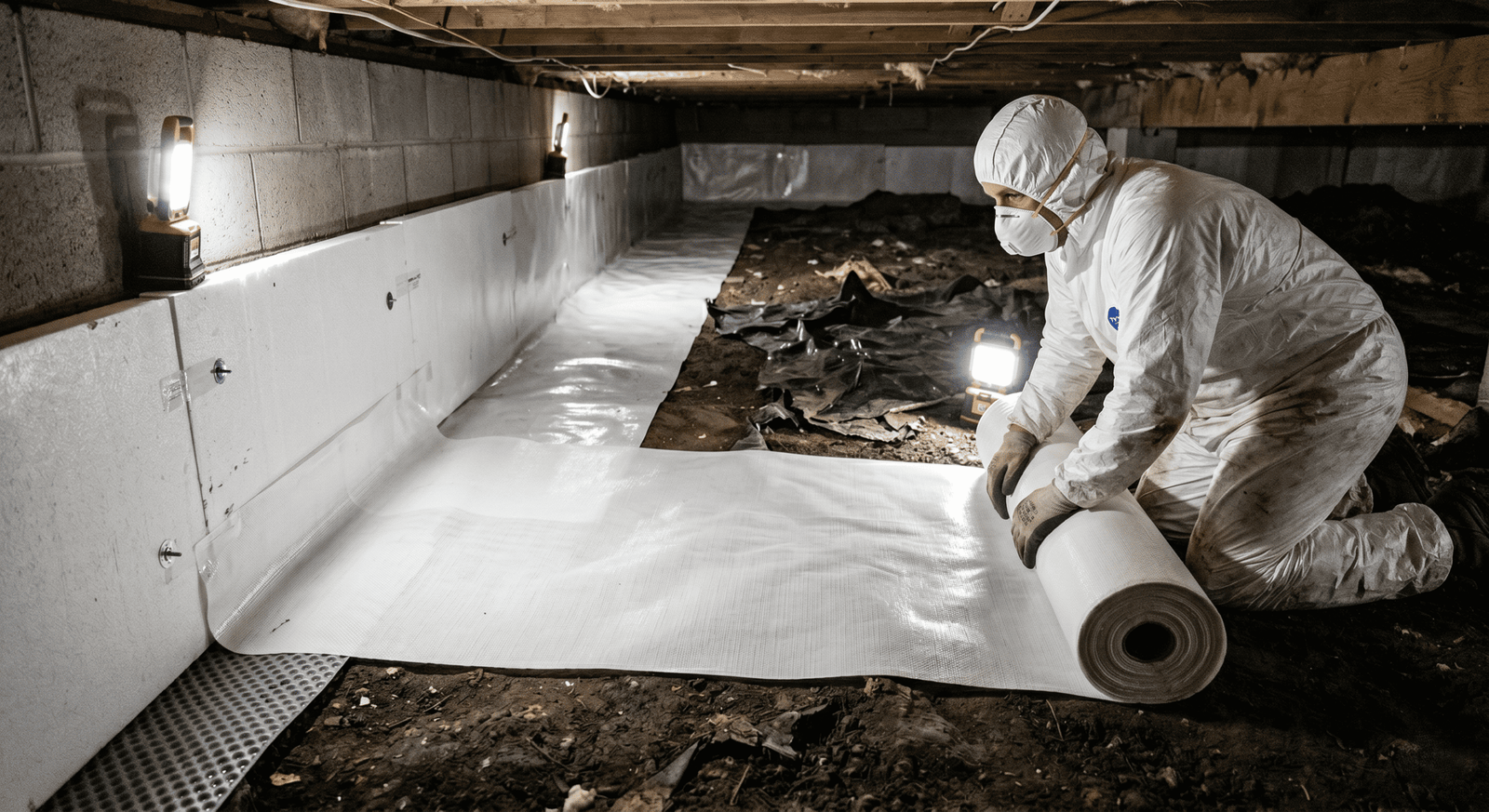 IICRC certified inspector performing moisture mapping during a Dallas mold remediation assessment
